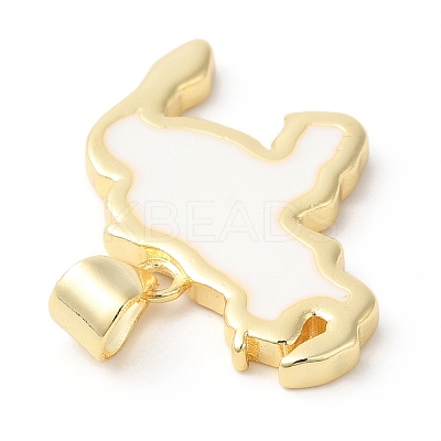 Eco-Friendly Rack Plating Brass Enamel Pendants KK-R143-03C-1