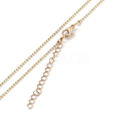 Alloy Rhinestone Pendant Necklaces NJEW-H306-A09-G-1