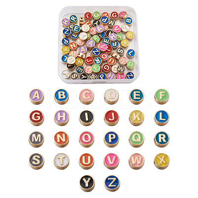 Alloy Enamel Spacer Beads ENAM-FW0001-001-NR-1
