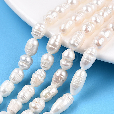 Natural Cultured Freshwater Pearl Beads Strands LS-PEAR-N012-06R-1