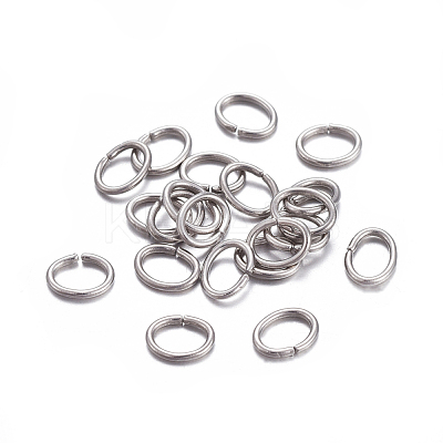 Tarnish Resistant 304 Stainless Steel Open Jump Rings STAS-F221-40P-J-1