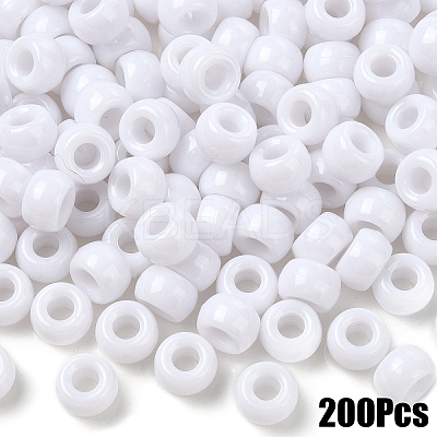 200Pcs Opaque Plastic Beads KY-YW0001-79I-1