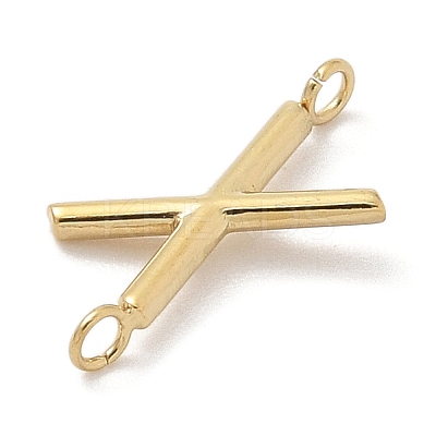 304 Stainless Steel Letter Connector Charms STAS-M108-01G-24-1