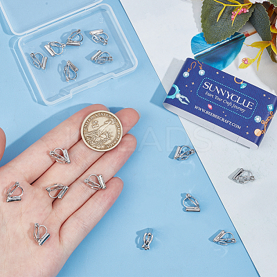 20Pcs Brass Clip-on Earring Findings KK-SC0004-81P-1