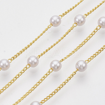 3.28 Feet Handmade Brass Chains X-CHC-T008-05G-1