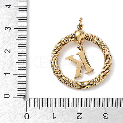 304 Stainless Steel Pendants STAS-D154-01K-G-1