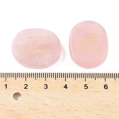 4Pcs 4 Styles Natural Rose Quartz Display Decorations G-F786-02D-04-1