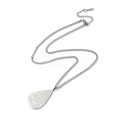 Non-Tarnish 304 Stainless Steel Pendant Necklaces LS-NJEW-C017-01P-1