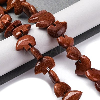 Synthetic Goldstone Beads Strands G-F783-G07-01-1
