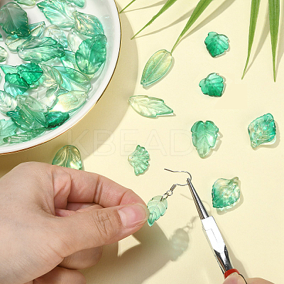 100Pcs Transparent Glass Pendants GLAA-CJ0001-89-1