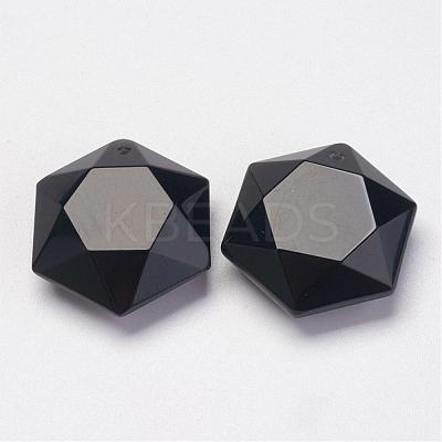 Natural Obsidian Pendants G-P264-06-1