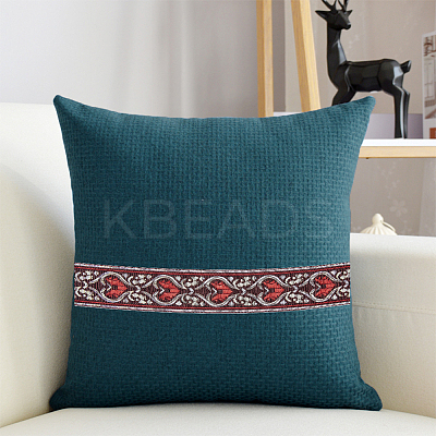 Ethnic style Embroidery Polyester Ribbons OCOR-WH0077-27B-1