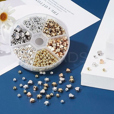 DIY Heart & Star Beads Bracelet Making Kit DIY-YW0004-30-1