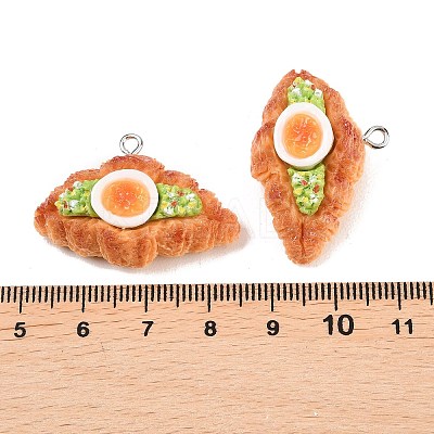 Opaque Resin Imitation Food Pendants RESI-P049-01B-P-1