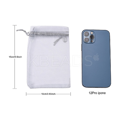 Organza Gift Bags with Drawstring LS-X-OP-R016-10x15cm-05-1