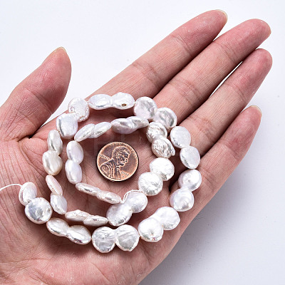 Natural Keshi Pearl Beads Strands PEAR-S018-01B-1