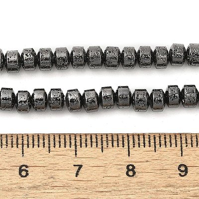 Electroplated Natural Lava Rock Beads Strands G-L606-C02-01D-1