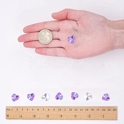 Faceted Glass Charms RGLA-SC0001-03A-1