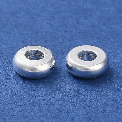 Rack Plating Brass Spacer Beads KK-F090-17S-01-1