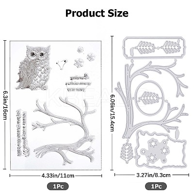 1 Sheet Silicone Clear Stamps DIY-GF0007-03-1