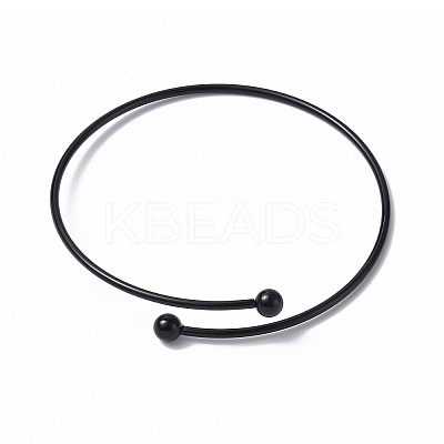 Adjustable 304 Stainless Steel Wire Cuff Bangle Making MAK-F286-02EB-1