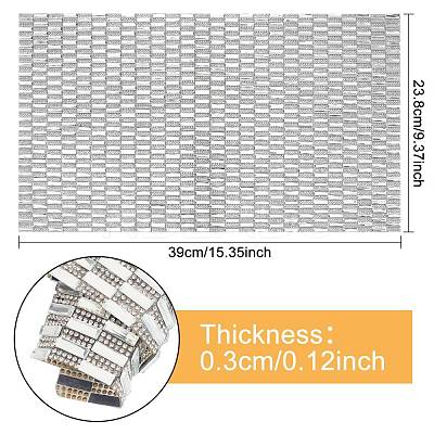 Glitter Resin Hotfix Rhinestone(Hot Melt Adhesive On The Back) DIY-WH0162-54-1