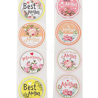 Mother's Day 8 Styles Stickers Roll LS-DIY-H166-01-1