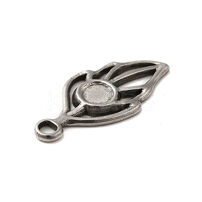 Non-Tarnish 304 Stainless Steel Pendant Cabochon Settings STAS-I694-12P-1