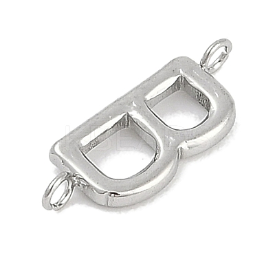 304 Stainless Steel Letter Connector Charms STAS-M108-01P-02-1