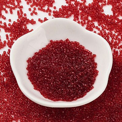 Transparent Colours Glass Seed Beads SEED-S042-11B-10-1