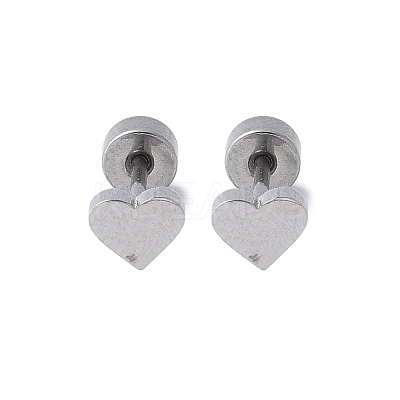 304 Stainless Steel Stud Earrings for Women X-EJEW-E603-05A-P-1