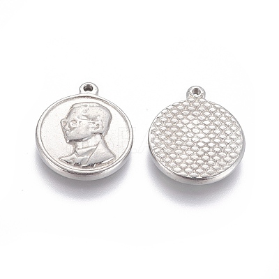Non-Tarnish 201 Stainless Steel Pendants STAS-L232-031P-1