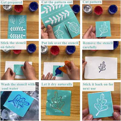 Self-Adhesive Silk Screen Printing Stencil DIY-WH0638-031-1
