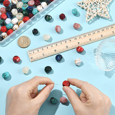 100Pcs 10 Styles Acrylic Beads OACR-FS0002-67-1