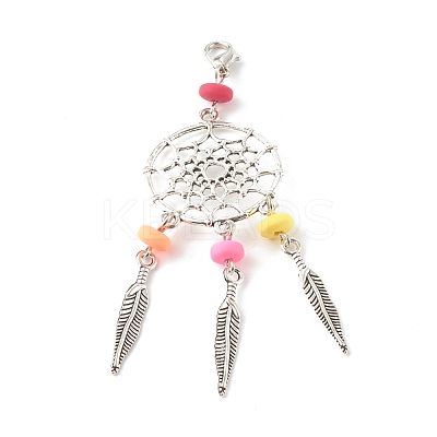 Tibetan Style Alloy Big Pendants HJEW-JM00497-02-1