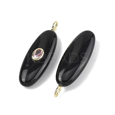 Natural Obsidian Pendants G-D357-02D-1