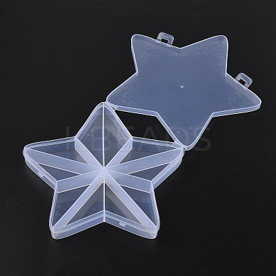 (Defective Closeout Sale: Scratched) 10 Grids Transparent Plastic Box LS-CON-XCP0002-62-1