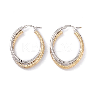 304 Stainless Steel Hoop Earrings EJEW-F272-03GP-1