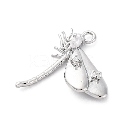 Brass Pave Cubic Zirconia Pendants KK-E793-27P-1