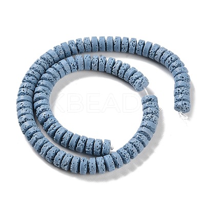 Synthetic Lava Rock Dyed Beads Strands G-H311-09-07-1