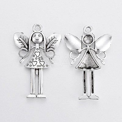 Tibetan Style Girl Alloy Big Pendants LS-PALLOY-E391-32AS-1