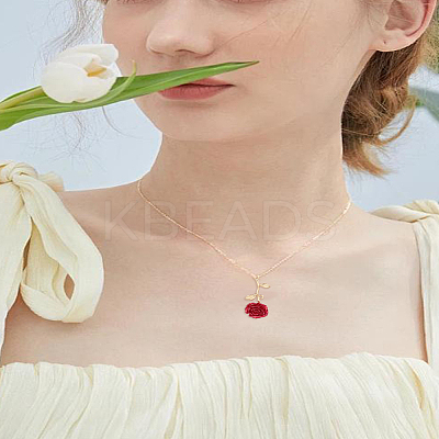 6Pcs Alloy Camellia Pendants FIND-LP0002-93-1