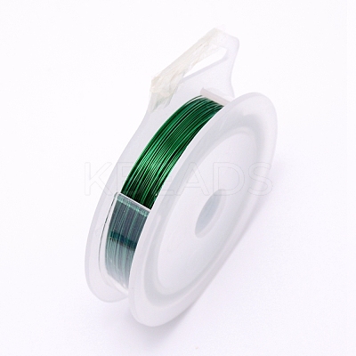 Round Copper Craft Wire CWIR-WH0001-0.8mm-14-1