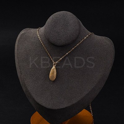 PVD Vacuum Plating 304 Stainless Steel Pendant Necklaces STAS-Z114-17G-1
