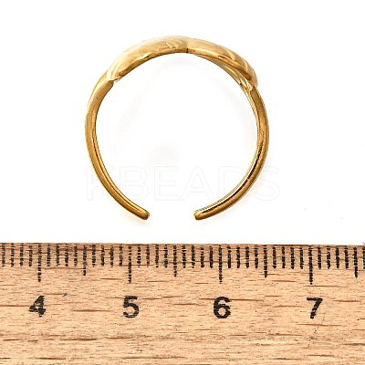 304 Stainless Steel Open Cuff Rings LS-RJEW-M072-12G-1