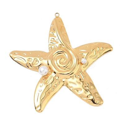 304 Stainless Steel Big Pendants STAS-L026-14G-1