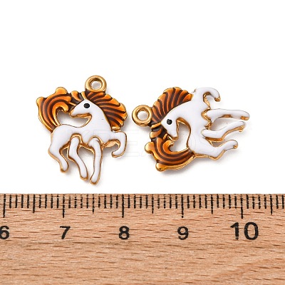 304 Stainless Steel Enamel Pendants STAS-Q363-13A-G-1