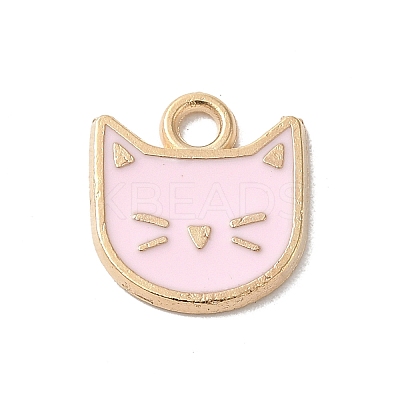 Rack Plating Alloy Enamel Charms ENAM-P254-03KCG-04-1