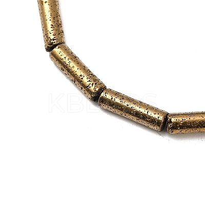 Electroplated Natural Lava Rock Beads Strands G-K388-03B-02-1