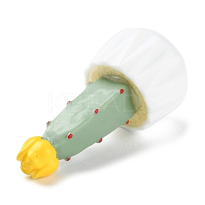 Resin Simulation Potted Cactus DJEW-F019-01A-1